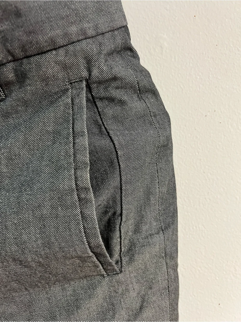 Vintage Banana Republic Gray Men's Dress Pants - Slim Tailored